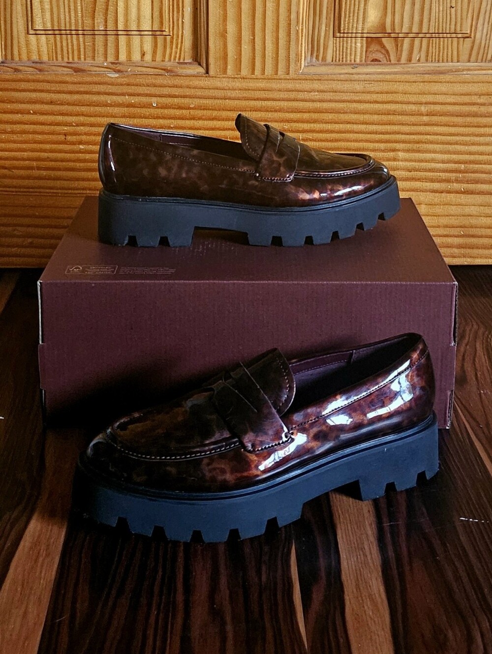 Franco Sarto Tortoiseshell Leather Slip-On Penny Loafer